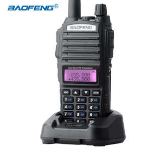 Baofeng UV-82 Talkies UV 82 <span class=keywords><strong>Radio</strong></span> bidirectionnelle longue portée De Doble Banda talkie-walkie <span class=keywords><strong>Radio</strong></span> amateur portable 128 Fujian Noir 5-10km - Product Image 1