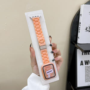 Ceinture de montre-bracelet à trois bonbons acryliques en gros d'usine avec étuis pour <span class=keywords><strong>Apple</strong></span> <span class=keywords><strong>Watch</strong></span> Series 7 8 Pro SE 45mm 41mm - Product Image 2