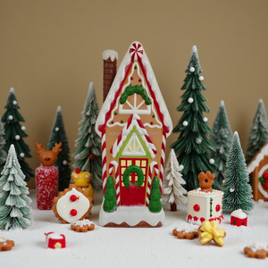 Décoration de maison en pain d'épices de Noël de 36 pouces, ornements exquis en forme de flocon de neige - Product Image 5
