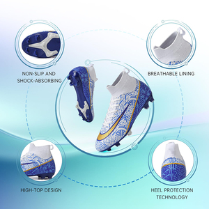 <span class=keywords><strong>Botas</strong></span> de Fútbol Personalizadas con Logotipo, Chimpunes, Pupos, Guayos, Godasse, Crampon, Stud, Tobillo Alto, FG, Invierno, Verano, Entresuela de TPU, para Hombre - Product Image 3