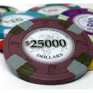 Poker Chip Lounge Poker Knights Jetons en argile de 13.5 grammes avec plateau de haute qualité pour les joueurs professionnels - Product Image 1