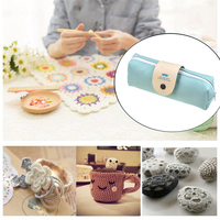 Crochet Crochet Ensemble Débutant 14 Long Crochet Kit Ensemble Haut de gamme Étui En Cuir Emballage Usine Approvisionnement Direct Spot En Gros