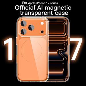 Coque de téléphone étanche antichoc de protection magnétique transparente de luxe Laudtec pour 17 Pro Max Pure Color TPU + PC + Magnetic - Product Image 3