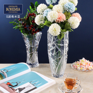 Crystalite Bohemia Glass Vase Windmill Clear Artistic Home Decor Living Room Bedroom Desk Ornament - Product Image 2