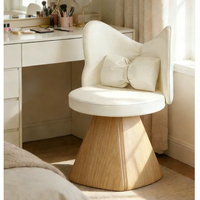 Chaise spécialisée pour coiffeuse et table de maquillage, style antique et luxueux haut de gamme, avec papillon rotatif dans la chambre