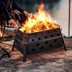Brasero portable pliable en acier au carbone, best-seller de l'usine, capacité 2L, épaisseur 1,5 mm, pour barbecue, utilisation toutes saisons - Product Image 6