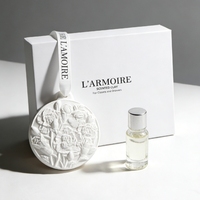Diffuseur d'huiles essentielles en céramique parfumée à la fleur, en porcelaine faite à la main, logo personnalisé, diffuseur d'air suspendu pour voiture, armoire, désodorisant