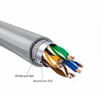 Câble réseau en cuivre Cat5e 6 de 305 m, sortie d'usine |   4 paires de câbles LAN FTP/SFTP intérieur/extérieur, gaine en PVC, compatibles avec Cat5/Cat6