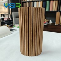 Panneaux muraux rainurés en bois massif MDF écologiques, imperméables, décoratifs, faciles à installer et flexibles