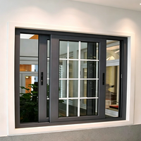 Fenêtres coulissantes WANJIA AS2047 NFRC, cadre de maison, fenêtres électriques automatiques en option, fenêtres en aluminium et verre, fenêtres coulissantes horizontales