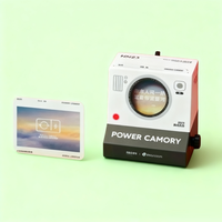 Carpeta Plana de Papel Ecológico con Diseño de Cámara Vintage, Armoniza la Moda Moderna con el Encanto Clásico, Personalizable