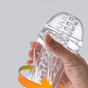 <span class=keywords><strong>Masturbateur</strong></span> masculin réutilisable en TPE souple et transparent, type 'Airplane Cup', avec vagin, jouet d'entraînement pénien - Product Image 3