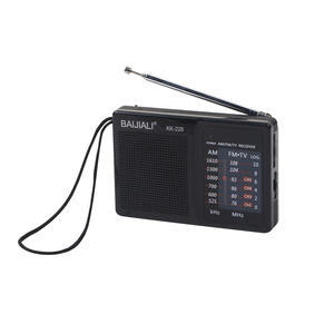 Factory Mini AM FM Radio Portable <b>Flashlight</b> BT 5.3 Digital Display Plastic Telescopic Antenna Outdoor Pocket Radio - Product Image 4