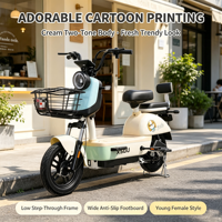 Bicicleta Eléctrica China de 350W/500W para Adultos, 48V, Batería de Plomo-Ácido, Dos Asientos, Scooter Eléctrico Urbano con Pedal