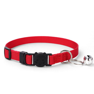 <span class=keywords><strong>Collar</strong></span> de Nailon Ajustable, Ecológico y Cómodo con Patrón Sólido y Cascabeles, Hebilla de Seguridad con Liberación Rápida para Gatitos y Mascotas Pequeñas - Product Image 3