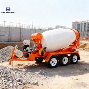 Camión mezclador de cemento de tambor de titulación de autodescarga 1/2/<span class=keywords><strong>3</strong></span> <span class=keywords><strong>ejes</strong></span> remolque personalizado mezclador de hormigón tanque de remolque - Product Image 1