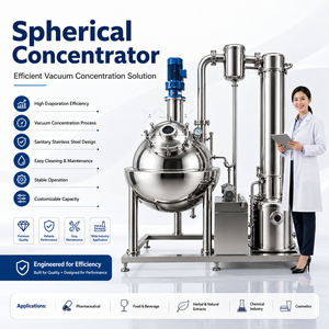 Évaporateur sous vide électrique haute performance Ace, concentrateur automatique de confiture, lait, miel, eau et huile de qualité alimentaire avec pompe moteur intégrée - Product Image 2