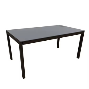 Set da Conversazione Moderno Multifunzionale per Esterni, 4 Pezzi in Metallo con Tavolino in Vetro e Sedie Confortevoli - Product Image 3
