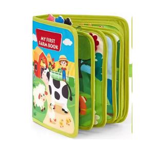 Écran sur mesure voyage gratuit essentiel montessori apprentissage jouet <span class=keywords><strong>ferme</strong></span> thème 10 pages feutre <span class=keywords><strong>livre</strong></span> pour enfant en bas âge auto exploration cadeau - Product Image 1