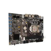 Goedkoopste B75 Atx Moederbord 12USB Gpu Moederbord Voor 12gpu LGA1155 Moederbord Inclusief Cpu