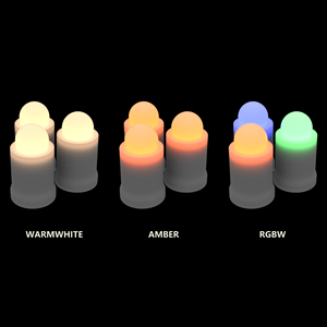 Lumière d'ambiance LED MP04D avec base et bougie U - RGBCW, utilisation en extérieur/intérieur, plastique, indice de protection IP68, veilleuse - Product Image 4