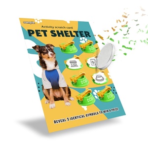 Sample Pet Event Scratch Cards Custom High Returns Promotions Factory Free Design Scratch-Off Game Win - Product Image 1