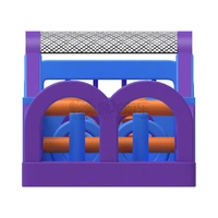 Parcours d'obstacles gonflable géant de 15 m de long pour enfants et adultes