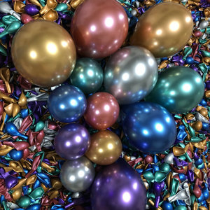 Ballons en latex métalliques chromés épais de <span class=keywords><strong>18</strong></span> pouces pour la fête des mères et les anniversaires, écologiques et durables, or et argent, vente en gros - Product Image 3