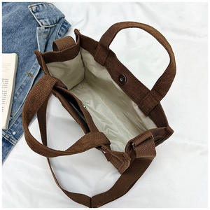 Bolso de Mujer de Pana, Nuevo Bolso Cuadrado Pequeño, Estilo Coreano, Bolso de Mano Moderno, Bolsos de Hombro - Product Image 2