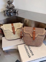 FSP567 sac de plage chaud paille ronde armure été personnalisé sac fourre-tout à bandoulière nouveau 2025 été femmes mode été sac de plage