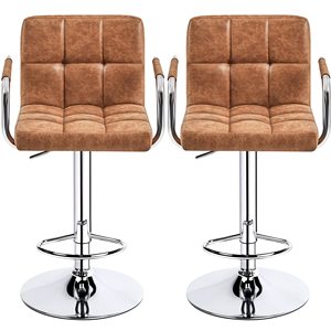 2024 nuovo realizzato <span class=keywords><strong>in</strong></span> <span class=keywords><strong>ferro</strong></span> e pelle sintetica comodo con bracciolo alto sgabello <span class=keywords><strong>da</strong></span> <span class=keywords><strong>Bar</strong></span> sedia - Product Image 1