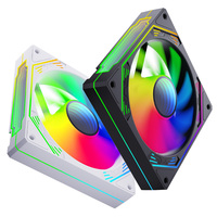 Ventilador de Refrigeración AntarcChill de 120 mm ARGB PWM de Alta Presión Estática para Radiador de CPU, RGB Direccionable, Controlado por Software, 3 Pines 4 Pines