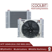 Refroidisseur d'huile/glycol COOLBIT, échangeur de chaleur/radiateur/refroidisseur d'huile à plaques pour systèmes hydrauliques/lubrifications AH470-CA