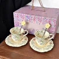 Ensemble de tasses à café en céramique, tasses en céramique embossées, ensemble de tasses en céramique