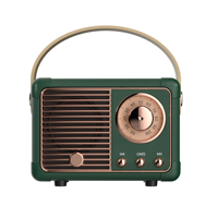 Haut-parleur sans fil portable DW13, dernier modèle, style radio vintage adorable, mini haut-parleur avec woofer, avec radio FM