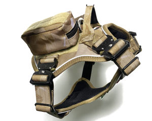 Rompi anjing Oxford bernapas reflektif, dengan bantalan, tali latihan, ransel anjing tidak lebih menarik, terbuat dari baja anti karat poliester - Product Image 4