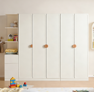 Armoire en bois pour enfants, sûre et non toxique, avec tiroirs pour la chambre à coucher, placard pour ranger les vêtements des enfants - Product Image 2