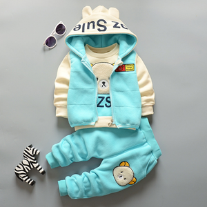 <span class=keywords><strong>Conjunto</strong></span> de Ropa de Bebé de Tres Piezas, Chaleco para Bebé de 1 a 4 Años, Traje Navideño para Bebé, Conjuntos de Ropa para Bebé Niño Otoño Invierno - Product Image 3