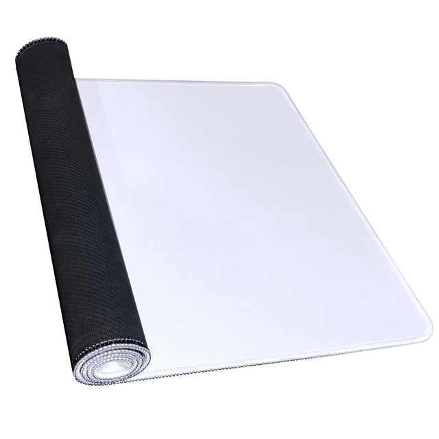 White Plain Rubber Sublimation Blank Large Gaming Mouse Pad Sublimation Mouse Pads for Printing