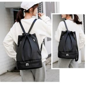 Nouveau sac à dos de sport en polyester imperméable et écologique de haute qualité avec cordon de serrage, poche zippée et logo personnalisé par sublimation - Product Image 3