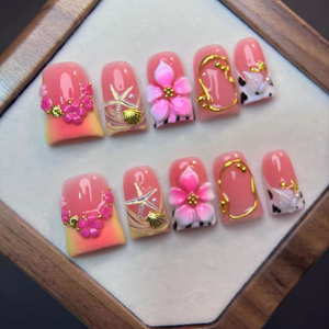 <span class=keywords><strong>Uñas</strong></span> postizas acrílicas <span class=keywords><strong>de</strong></span> pato Y2K <span class=keywords><strong>de</strong></span> Navidad al por mayor, 3D hechas a mano, reutilizables, <span class=keywords><strong>de</strong></span> alta gama, con forma <span class=keywords><strong>de</strong></span> abanico, 10 unidades, personalizables - Product Image 3