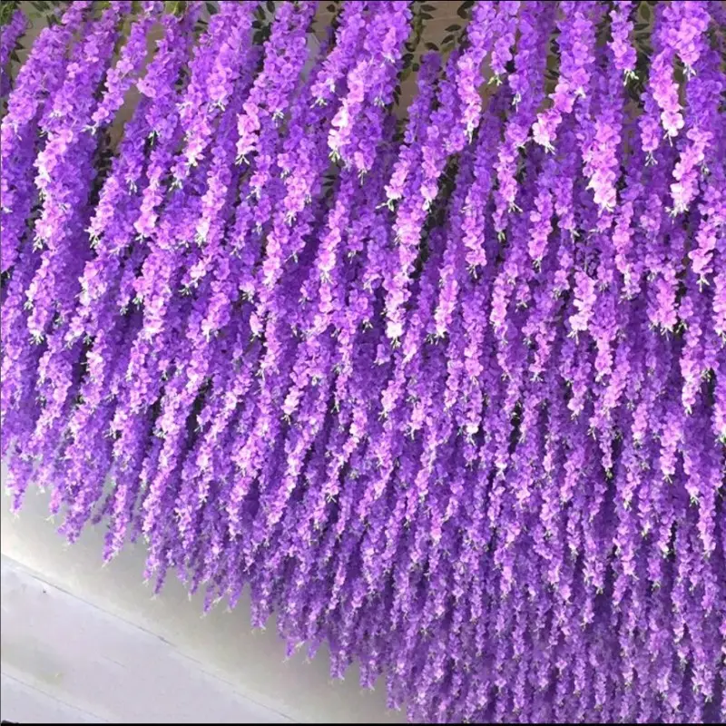 BH210727-4 popular wedding decoration hanging artificial wisteria flowers for wedding party ceiling