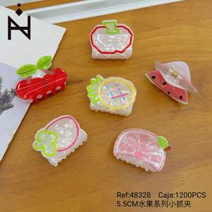 Mini pince à cheveux Fruit Series 5,5 cm, accessoires pour femmes et filles - Product Image 2