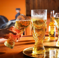 Verre à bière en forme de trophée, coupe de champion, style football, pour bar et pub