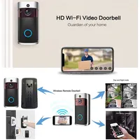 الذكية WiFi إنترفون اللاسلكية 1080p HD Doorphone الوصول الأمن نظام كاميرا جرس باب يتضمن شاشة عرض فيديو لأمن الوطن