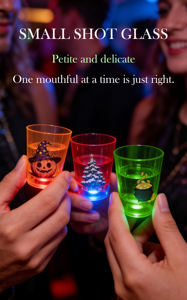 Nouveauté : Verres à shot lumineux pour fêtes, vente en gros, impression personnalisée, verres à shot personnalisés pour rhum, tequila, whisky, fabriqués au Vietnam - Product Image 5