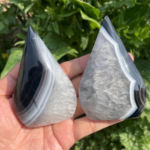 Piedra de Cristal de Ágata Negra de Estilo Bohemio al por Mayor, Tendencia de Moda para Decoración del Hogar Única, Manualidades de Cristal para Días Festivos - Product Image 4