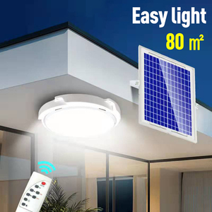Lámpara de Techo LED Solar para Jardín, Impermeable IP65, 60W-300W, con Control Remoto - Product Image 2