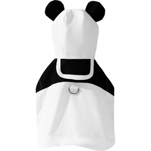 Panda-Themed Dog <b>Raincoat</b> Black And White Polyester Waterproof For Small Medium Dogs Outdoor Use Four Seasons - Product Image 5