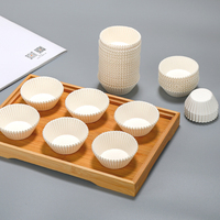 Moules à muffins en papier blanc de qualité alimentaire allant au four